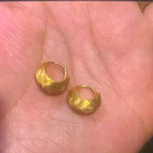 Gorjana Textured Gold Earrings